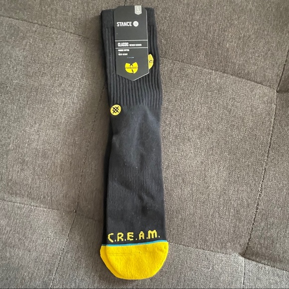 NWT Stance Classic Anthem Wu Tang Clan socks L